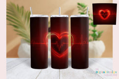 Heartbeat Cardiogram Tumbler Wrap Bundle - CraftNest - Digital Crafting and Art