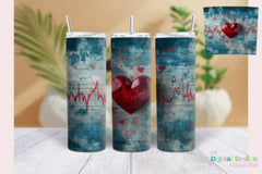 Heartbeat Cardiogram Tumbler Wrap Bundle - CraftNest - Digital Crafting and Art