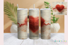 Heartbeat Cardiogram Tumbler Wrap Bundle - CraftNest - Digital Crafting and Art