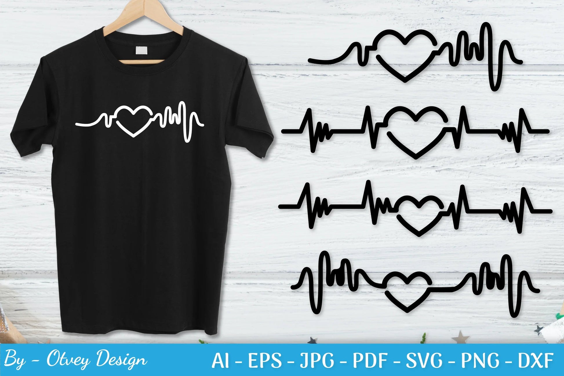 Heartbeat Love Line Design SVG Bundle - CraftNest - Digital Crafting and Art