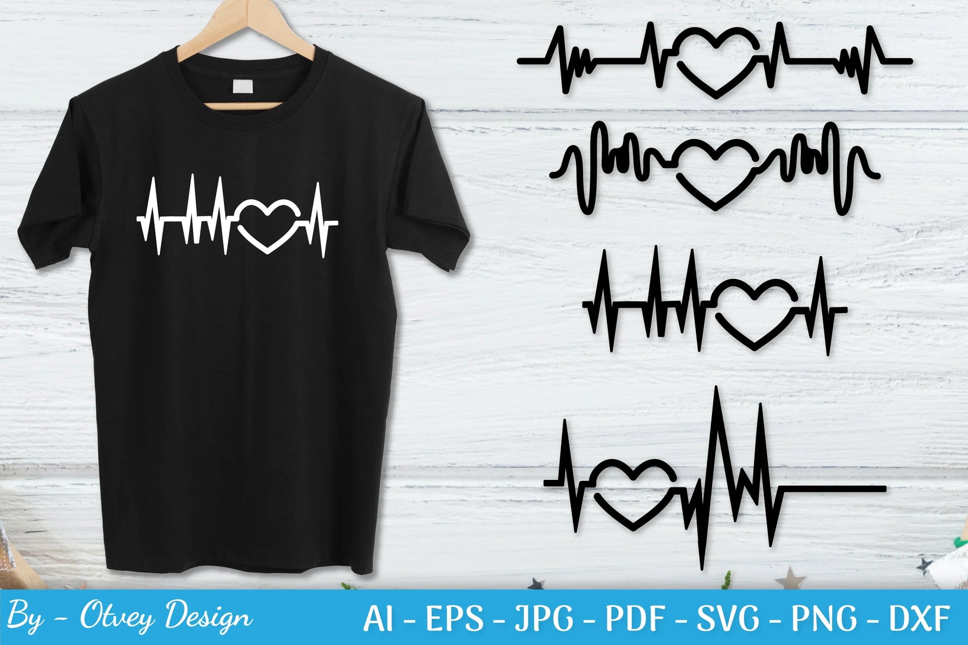 Heartbeat Love Line Design SVG Bundle - CraftNest - Digital Crafting and Art