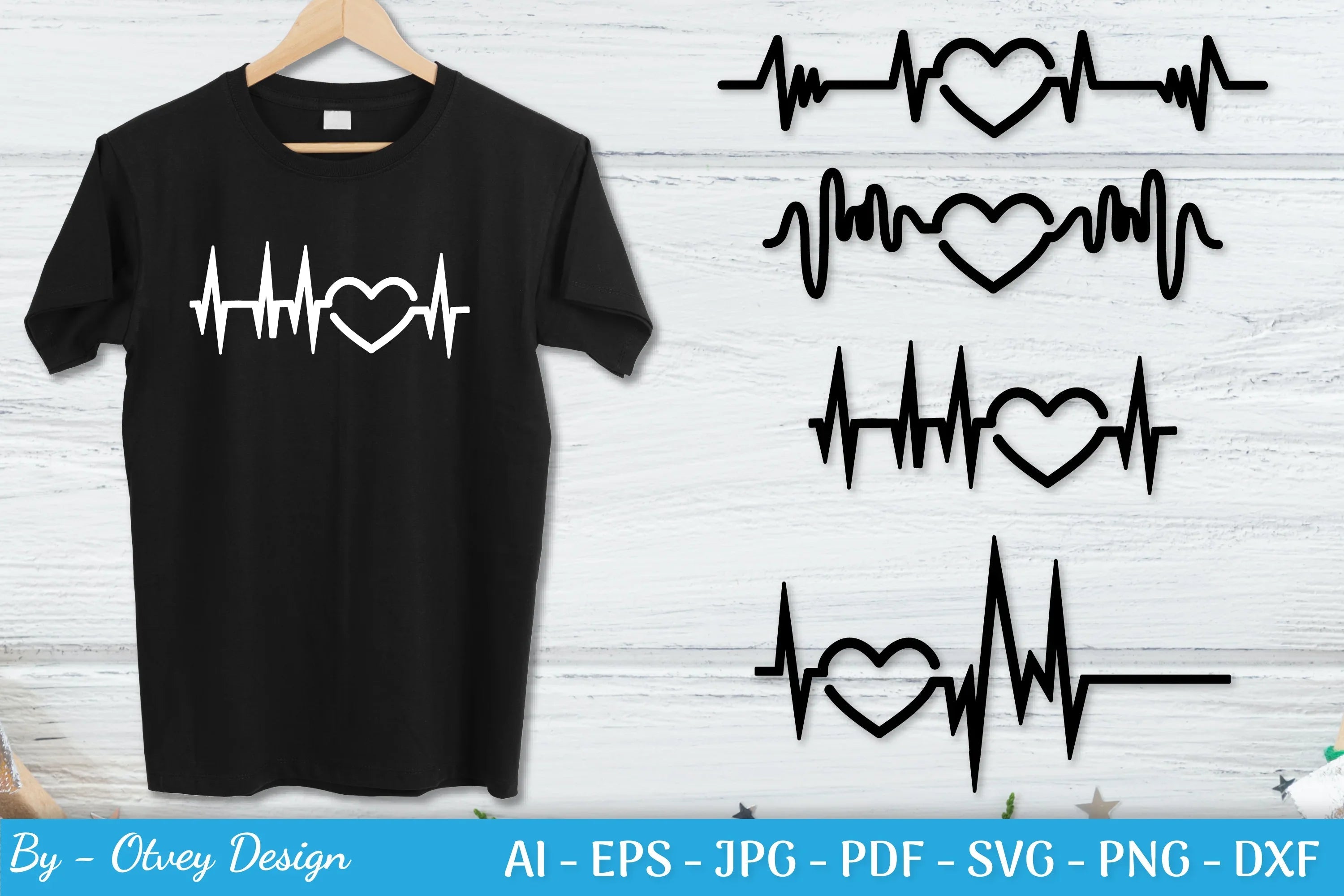 Heartbeat Love Line Design SVG Bundle - CraftNest - Digital Crafting and Art