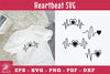 Heartbeat Silhouette Heart Design Clipart Bundle