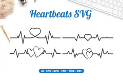 Heartbeats SVG Bundle - CraftNest - Digital Crafting and Art