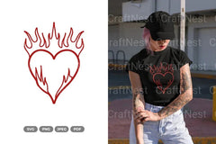 Heart of Flame SVG Bundle - CraftNest - Digital Crafting and Art