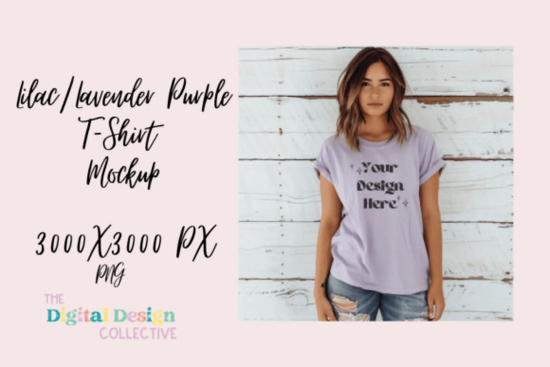 Heather Purple Bella Canvas Tee Clipart Bundle - CraftNest - Digital Crafting and Art
