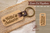 Hello Autumn Laser Cut Keychain Design