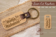 Hello Autumn Laser Cut Keychain Design Bundle - CraftNest - Digital Crafting and Art