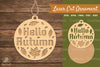 Hello Autumn Laser Cut Ornament SVG Bundle