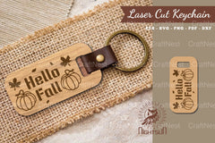 Hello Fall Laser Cut Keychain Design Bundle - CraftNest - Digital Crafting and Art