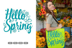Hello Spring SVG Bundle - Cut File Collection - CraftNest - Digital Crafting and Art