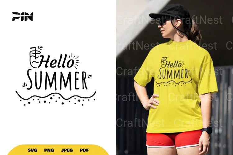 Hello Summer SVG Bundle - CraftNest - Digital Crafting and Art