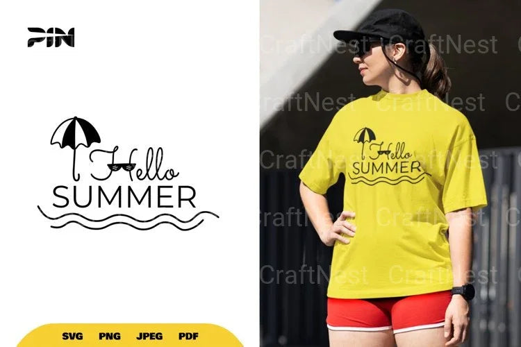 Hello Summer SVG Bundle - CraftNest - Digital Crafting and Art