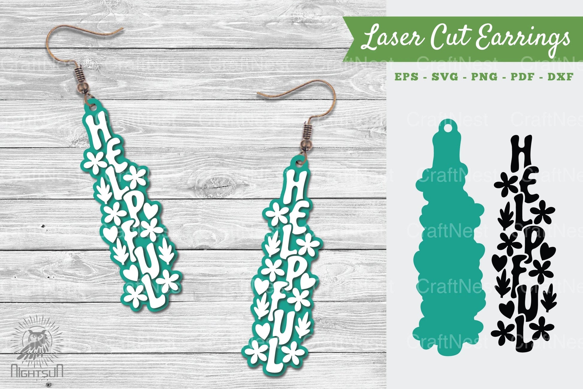 Laser Cut Earrings SVG Bundle - CraftNest - Digital Crafting and Art