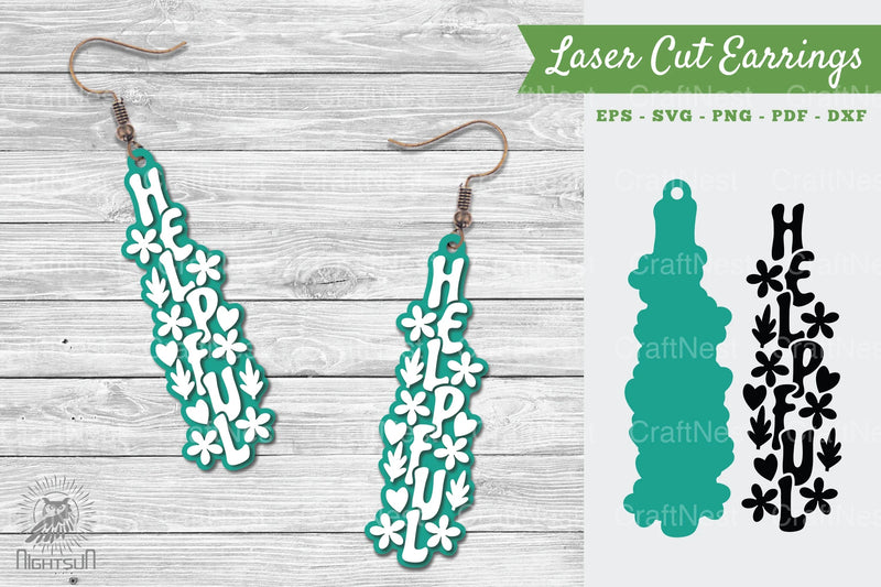 Laser Cut Earrings SVG Bundle - CraftNest - Digital Crafting and Art