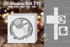 Hen Papercut Shadow Box Clipart Bundle