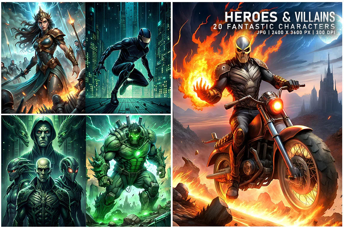 Heroes and Villains - Characters