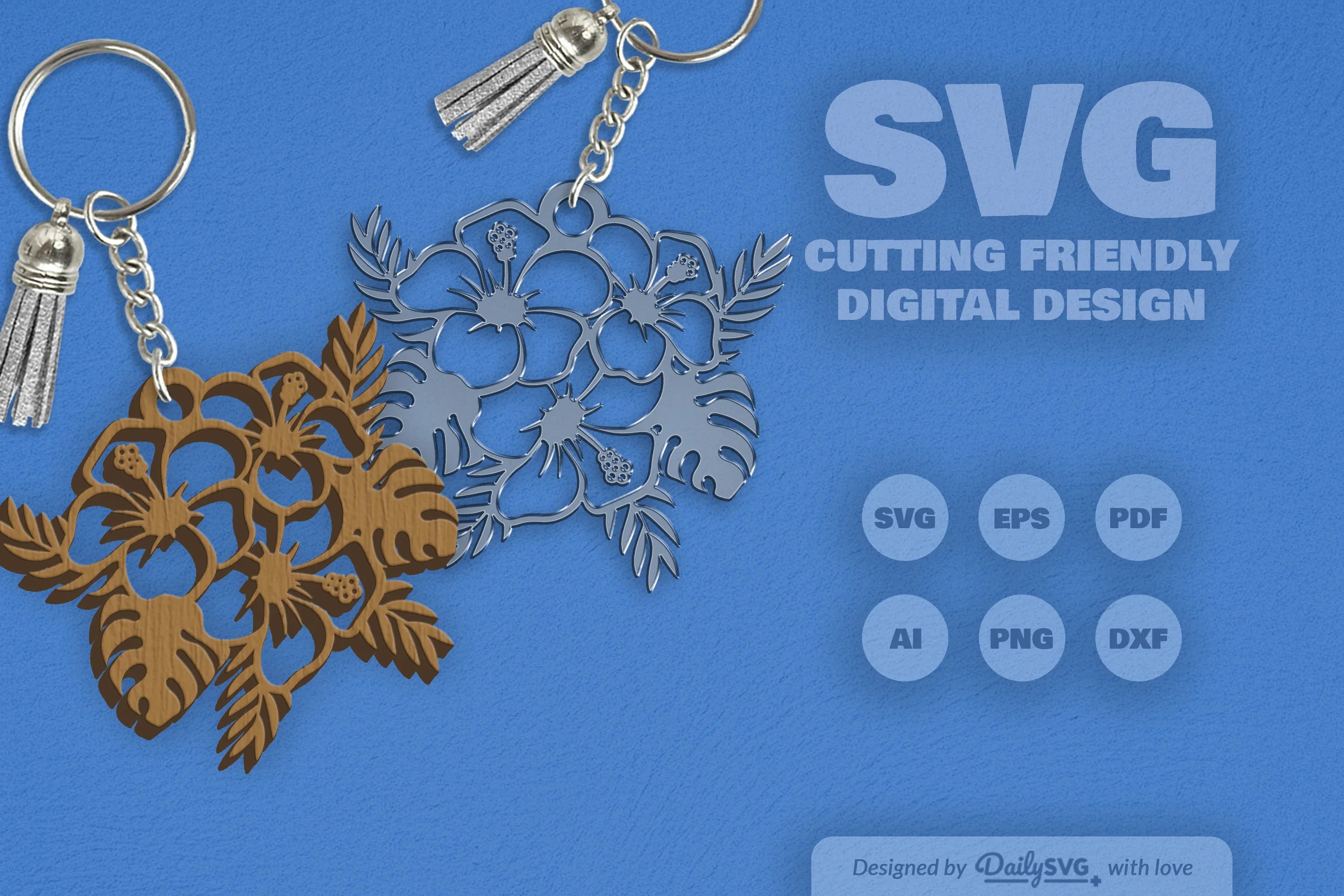 Hibiscus Flower SVG Bundle 7 - CraftNest - Digital Crafting and Art