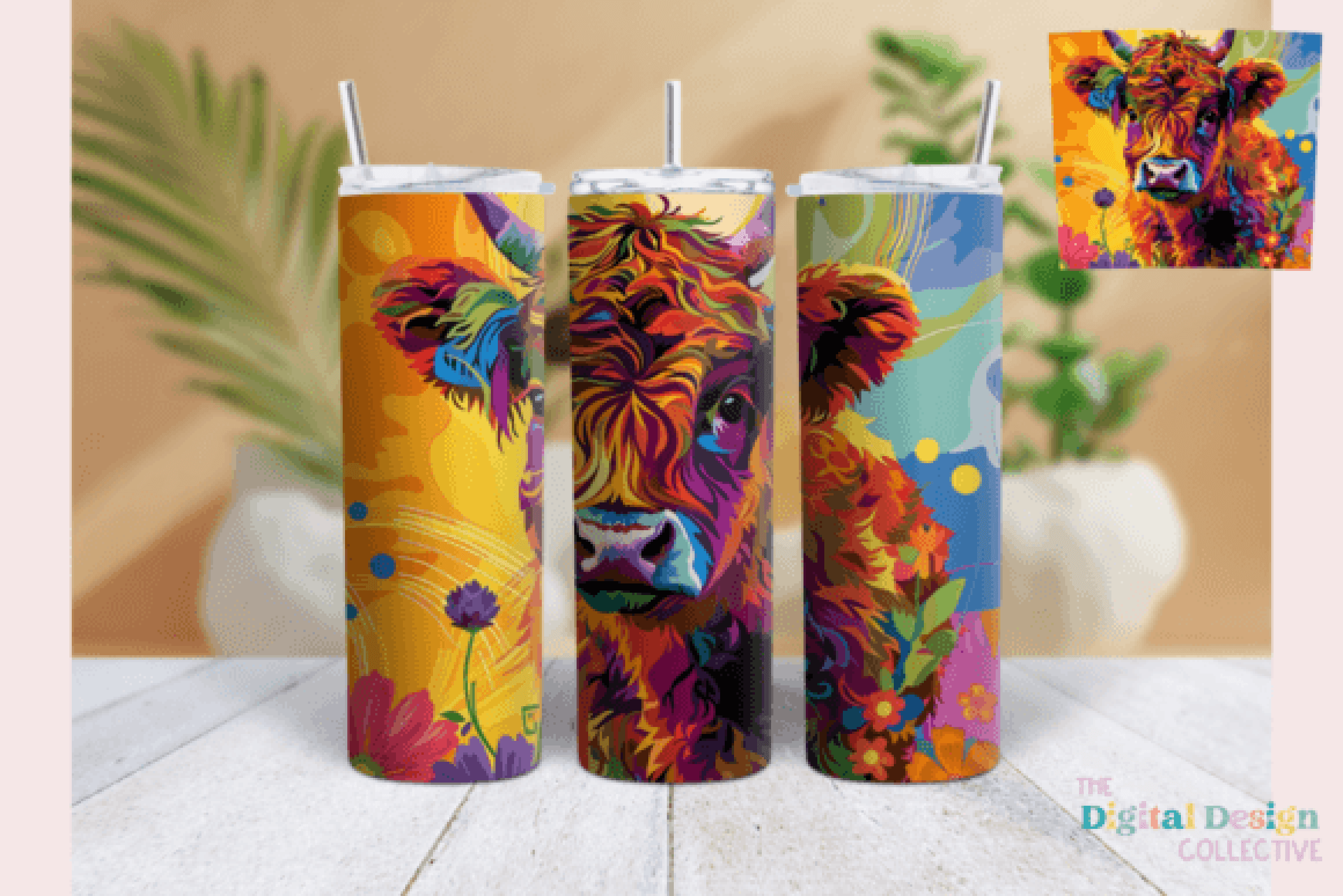 Highland Cow Tumbler Wrap Bundle - CraftNest - Digital Crafting and Art