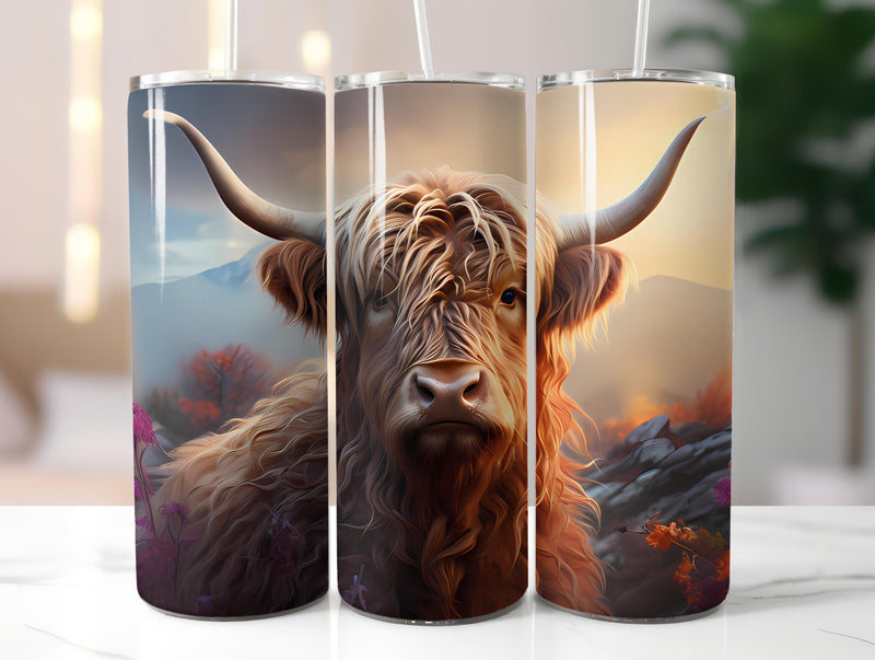 Highland Cow 2 Tumbler Wrap - CraftNest
