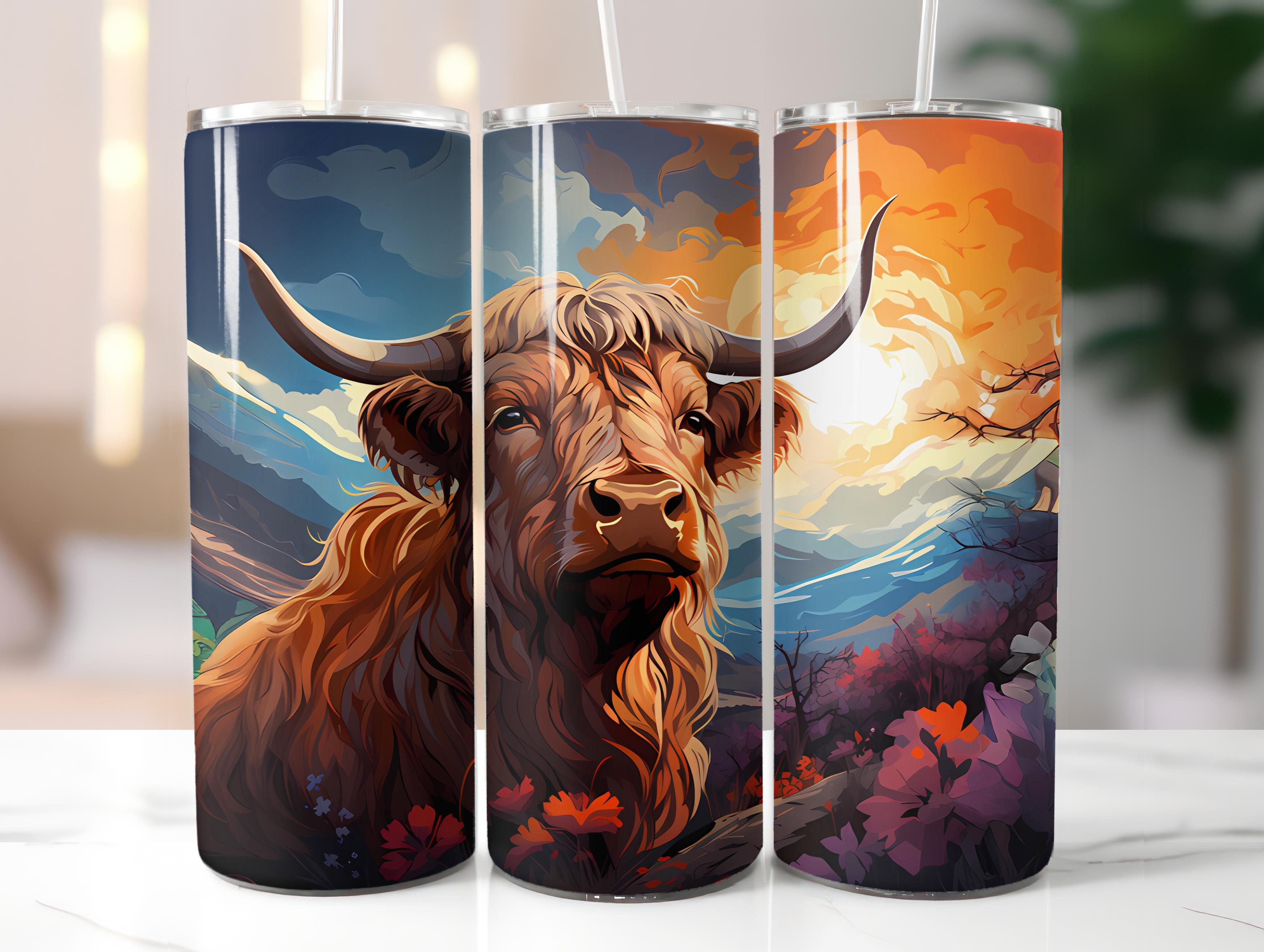 Highland Cow 2 Tumbler Wrap - CraftNest