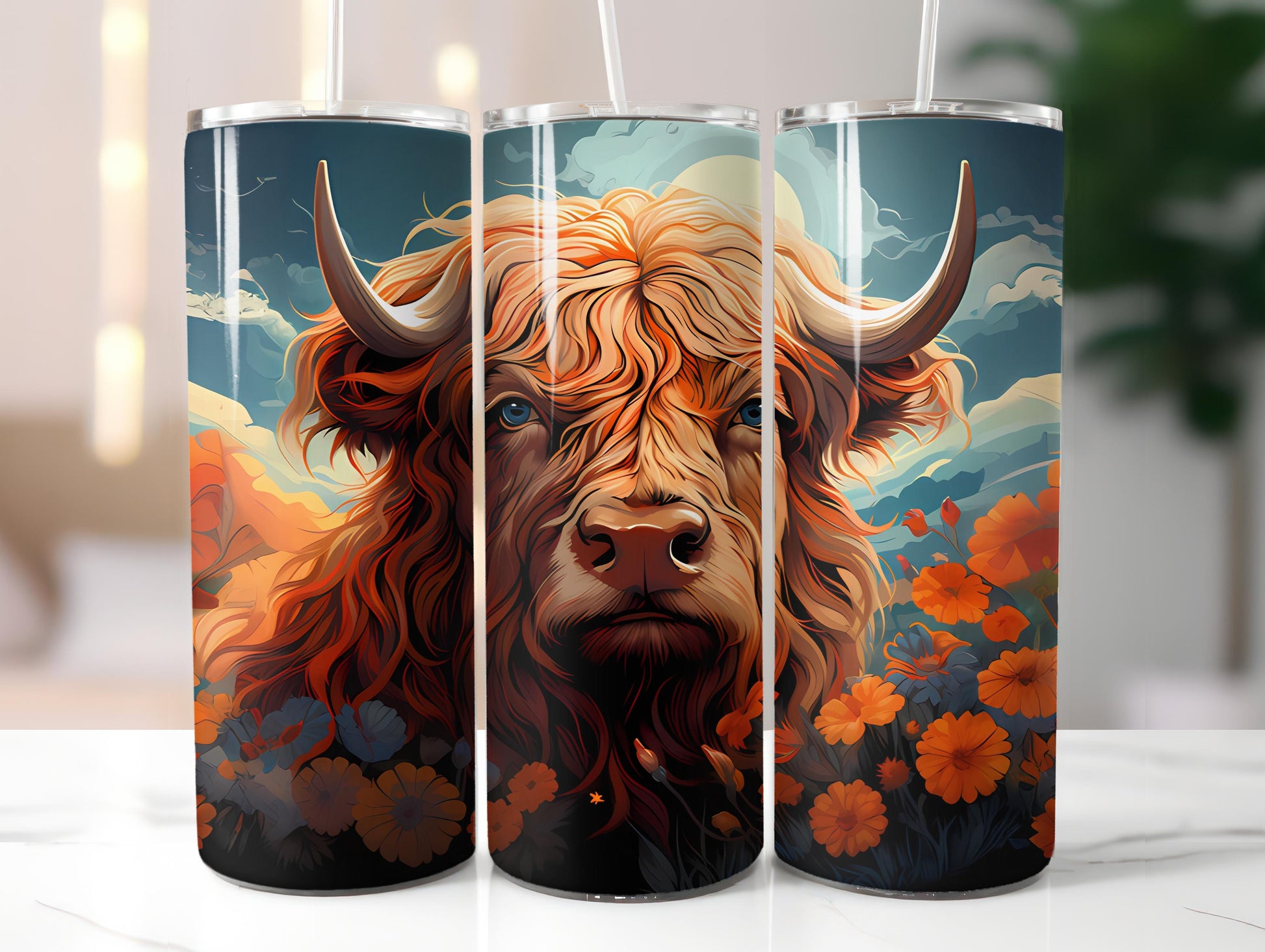 Highland Cow 2 Tumbler Wrap - CraftNest