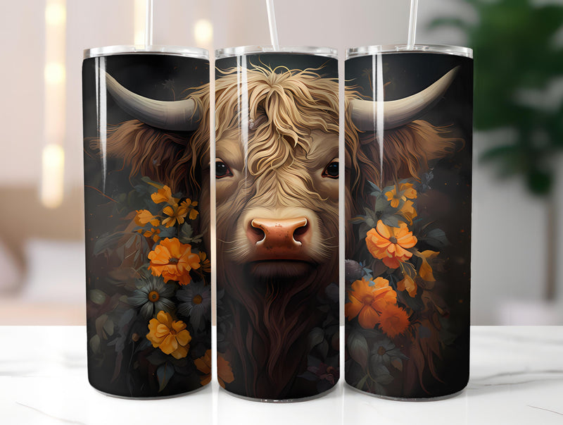 Highland Cow 2 Tumbler Wrap - CraftNest