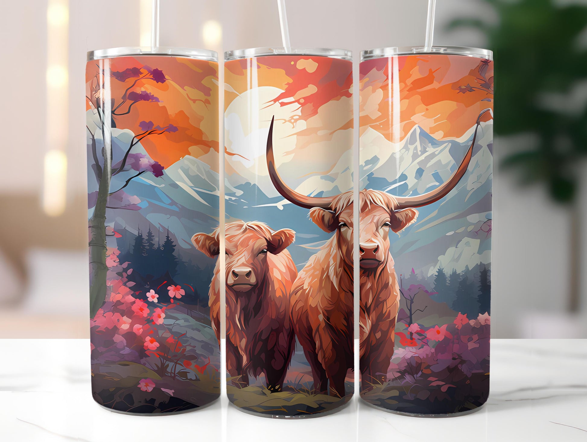 Highland Cow 2 Tumbler Wrap - CraftNest