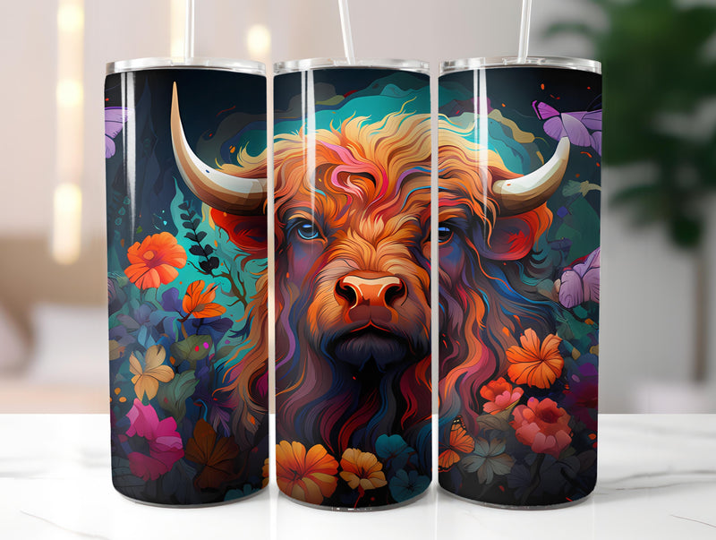 Highland Cow 2 Tumbler Wrap - CraftNest