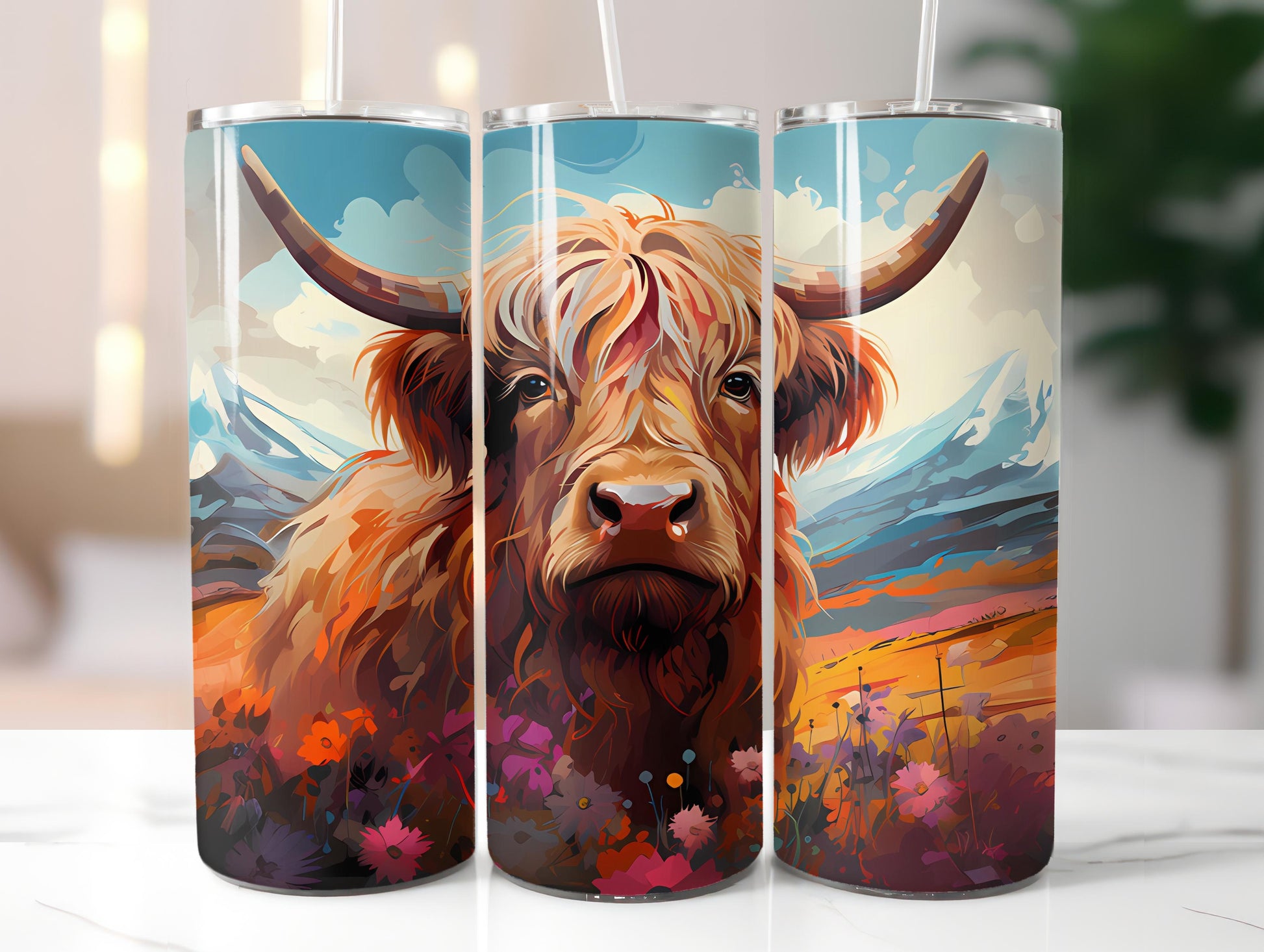 Highland Cow 2 Tumbler Wrap - CraftNest