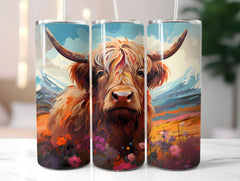 Highland Cow 2 Tumbler Wrap - CraftNest