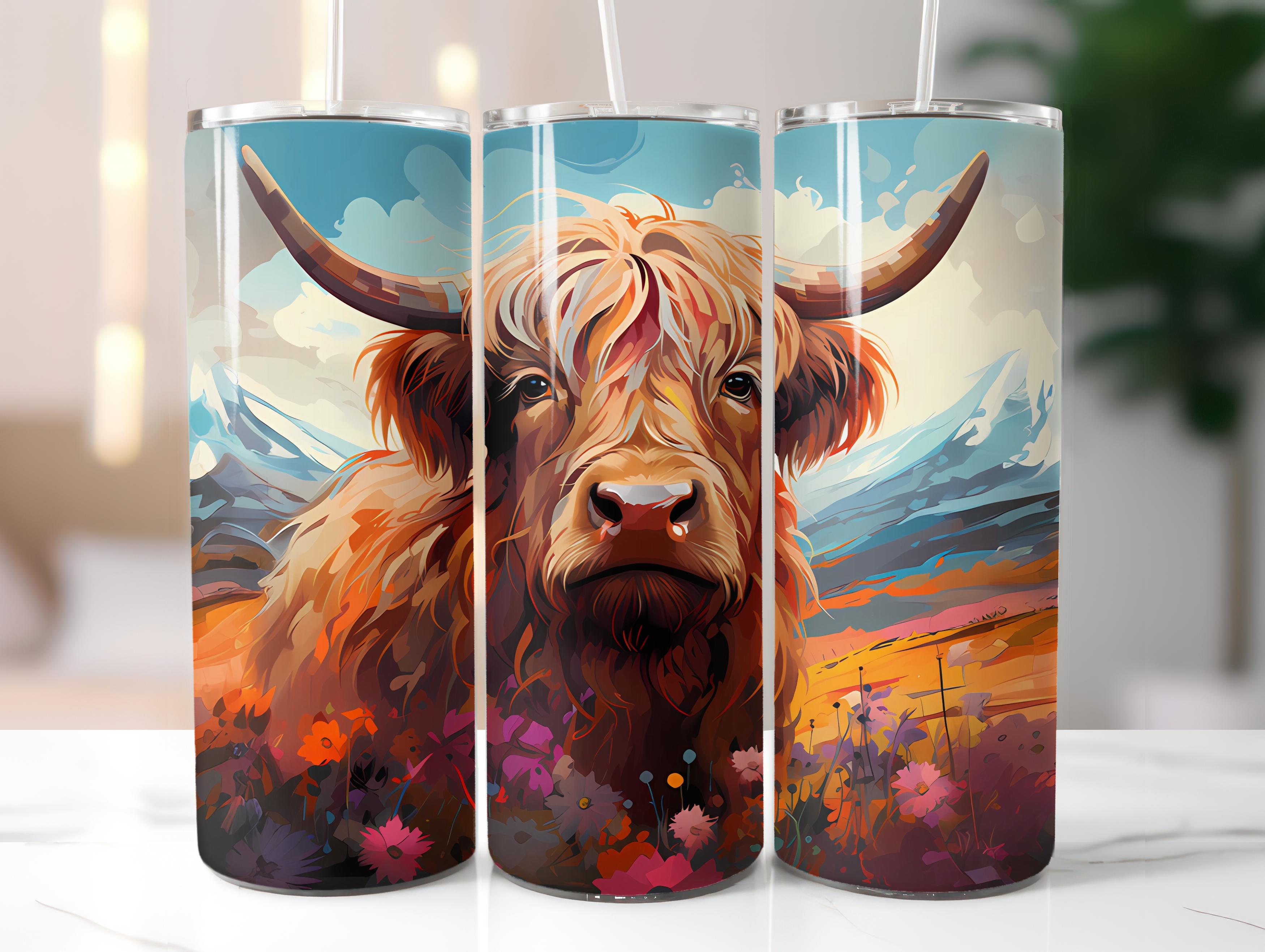 Highland Cow 2 Tumbler Wrap - CraftNest