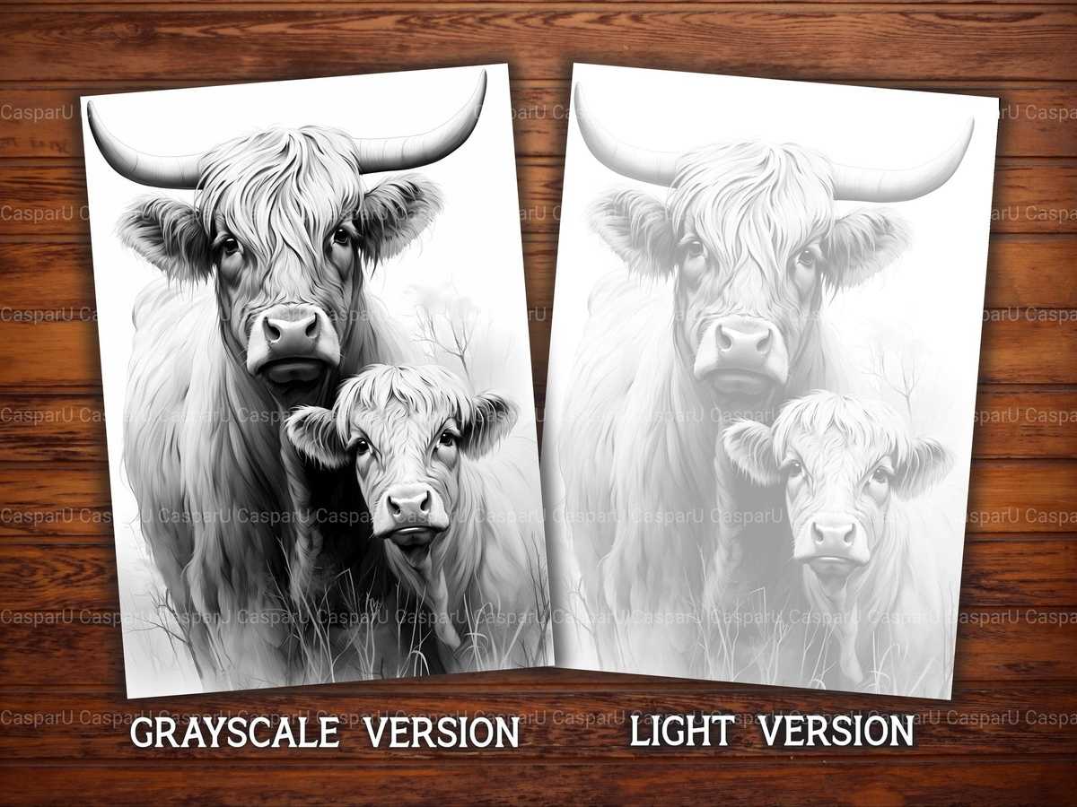 Highland Cow Valentines Day Coloring Books - CraftNest