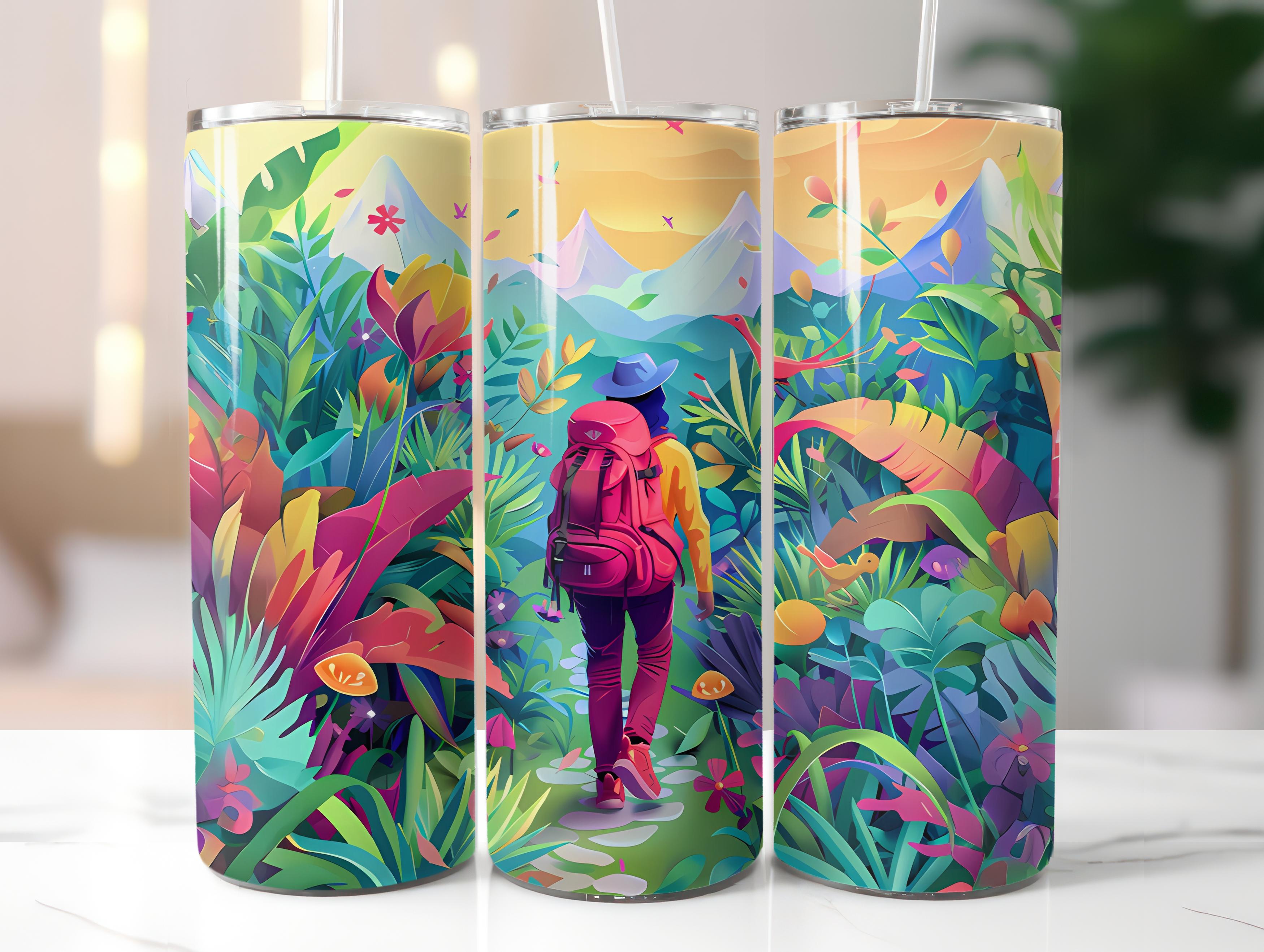 Hiking 2 Tumbler Wrap - CraftNest - Digital Crafting and Art