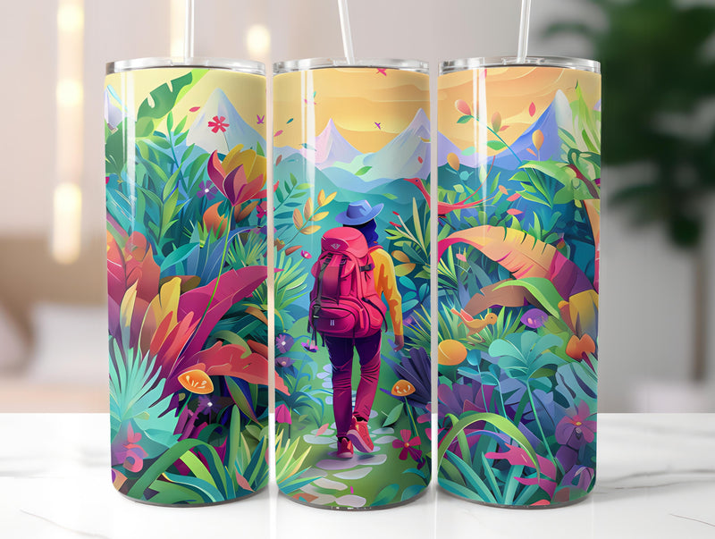 Hiking 2 Tumbler Wrap - CraftNest - Digital Crafting and Art