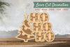 Ho Ho Ho 3D Lasercut Decoration Clipart Bundle