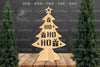 Ho Ho Ho Christmas Tree Laser Cut Home Decor Clipart Bundle