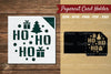 Ho Ho Ho Papercut Card Holder SVG Clipart