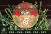 Ho Ho Round Laser Cut Sign Clipart Bundle