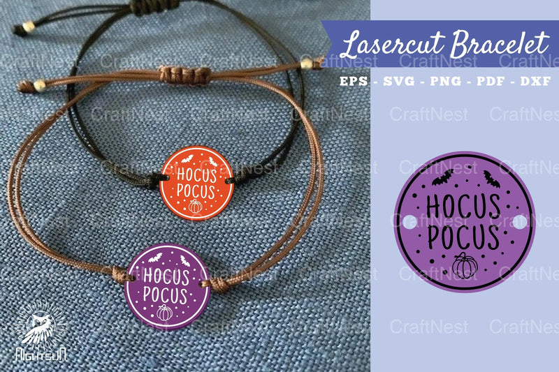Hocus Pocus Laser Cut Bracelet Design Bundle - CraftNest - Digital Crafting and Art
