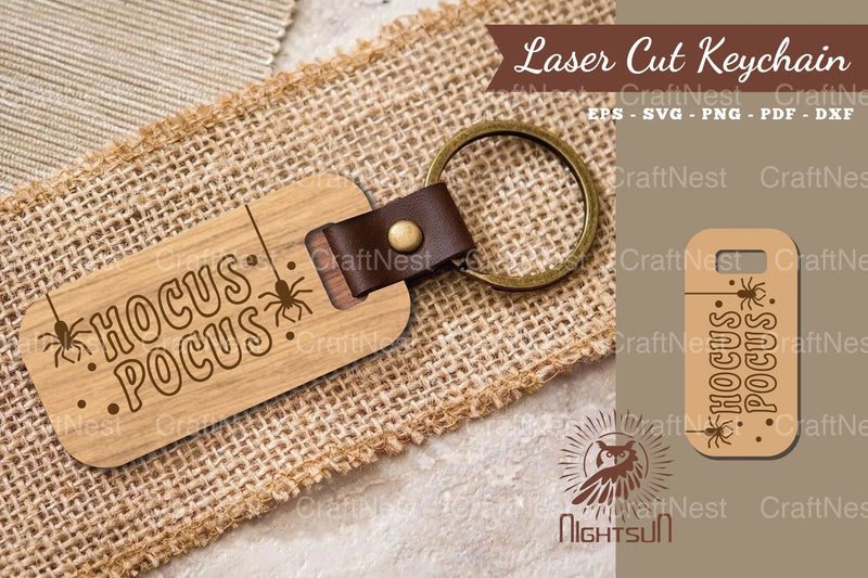 Hocus Pocus Laser Cut Keychain Design Bundle - CraftNest - Digital Crafting and Art