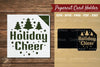 Holiday Cheer Papercut Card Holder SVG Bundle