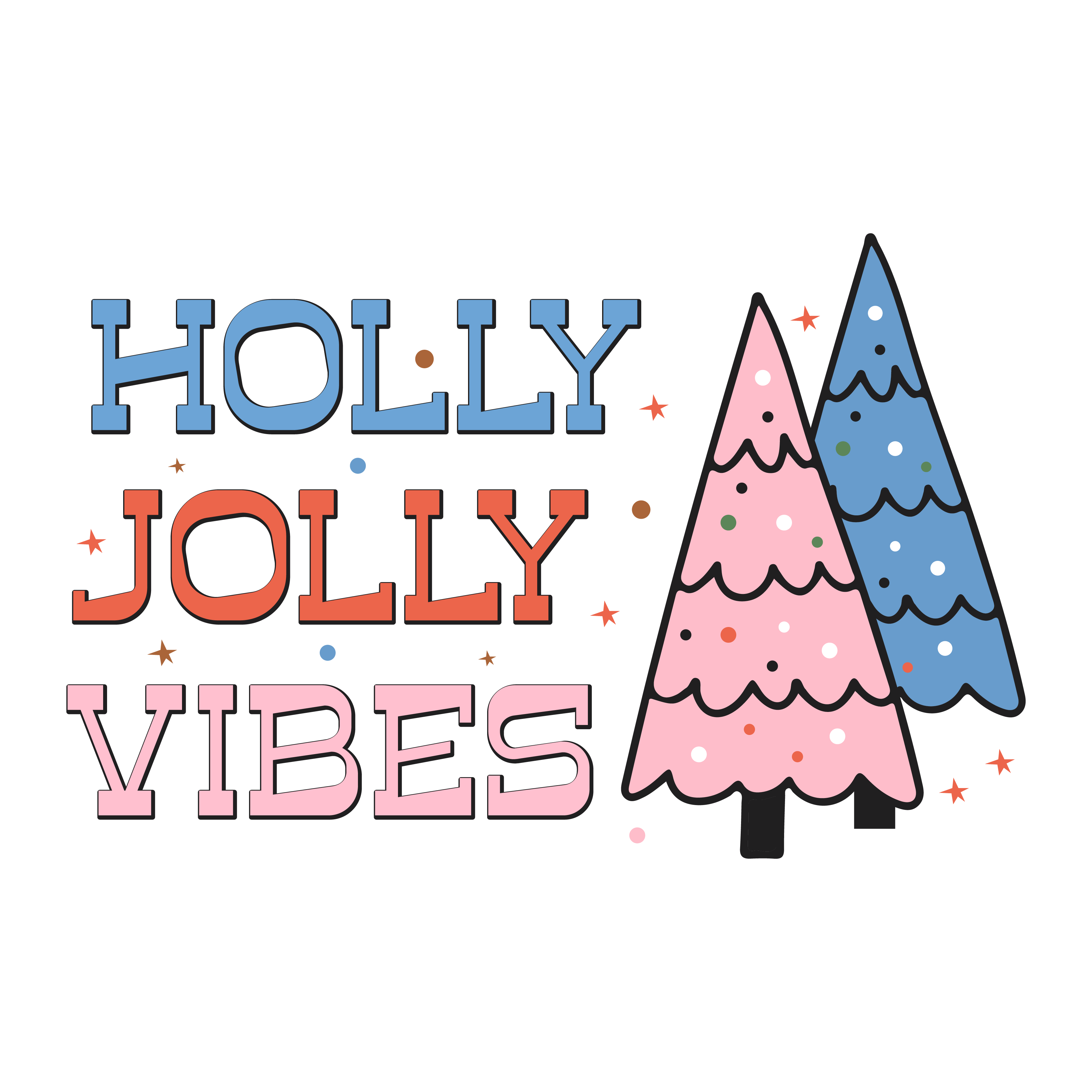 Holly Jolly Vibes Clipart Bundle 2