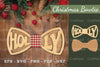 Holly Laser Cut Bowtie Clipart Bundle