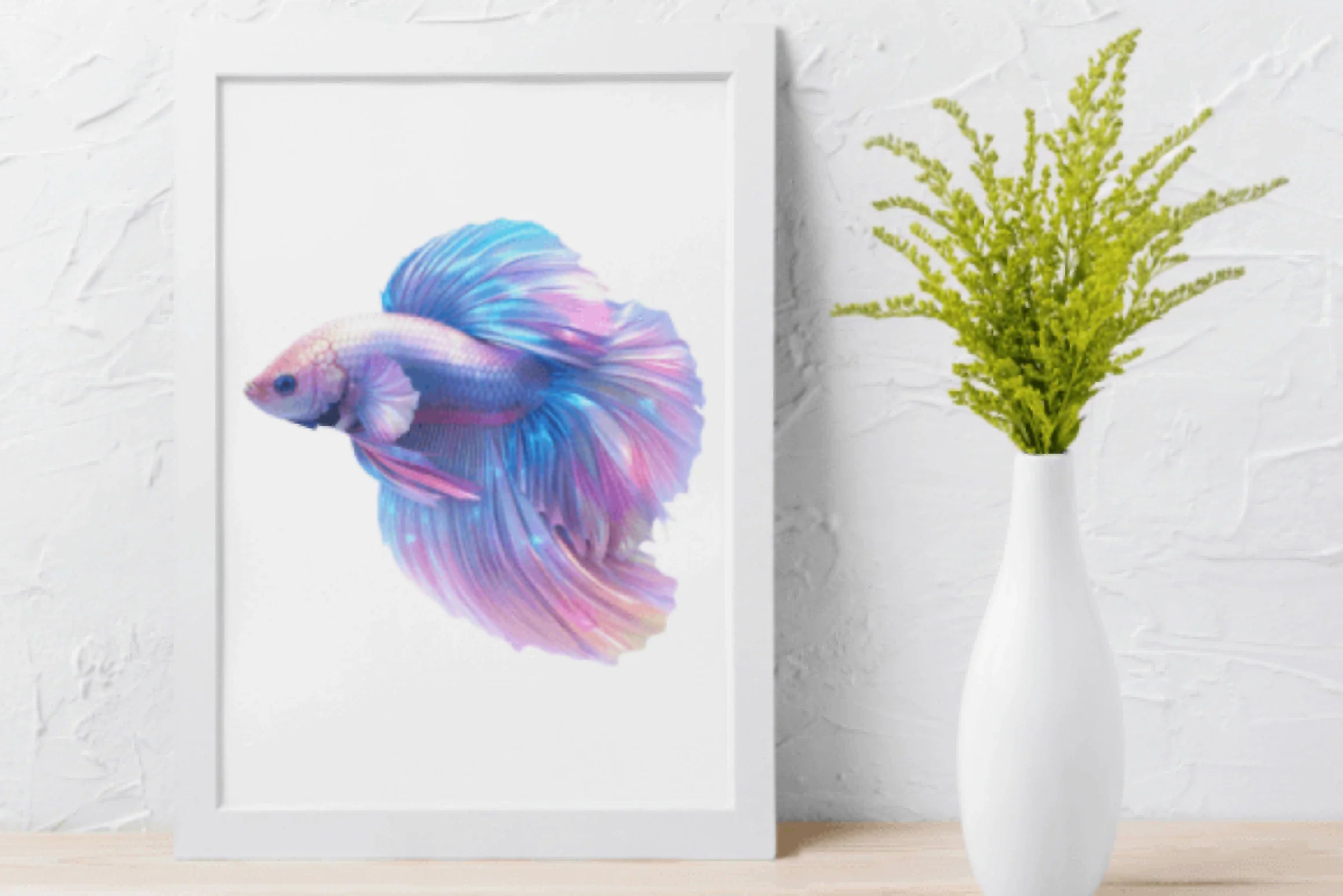 Holographic Beta Fish Clipart Bundle - CraftNest - Digital Crafting and Art