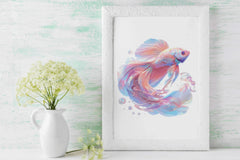 Holographic Beta Fish Clipart Bundle - CraftNest - Digital Crafting and Art