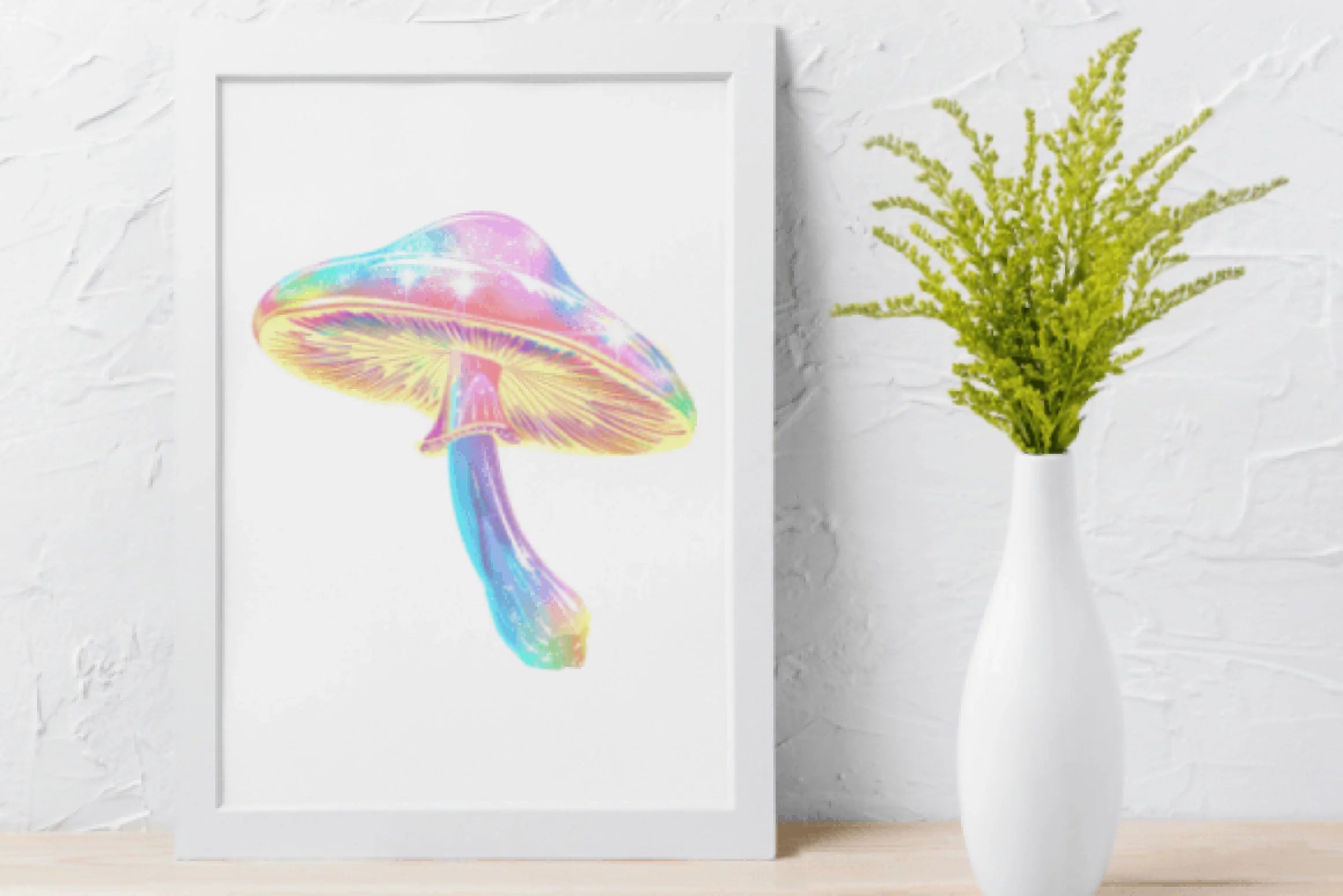Holographic Iridescent Mushroom Clipart Bundle - CraftNest - Digital Crafting and Art