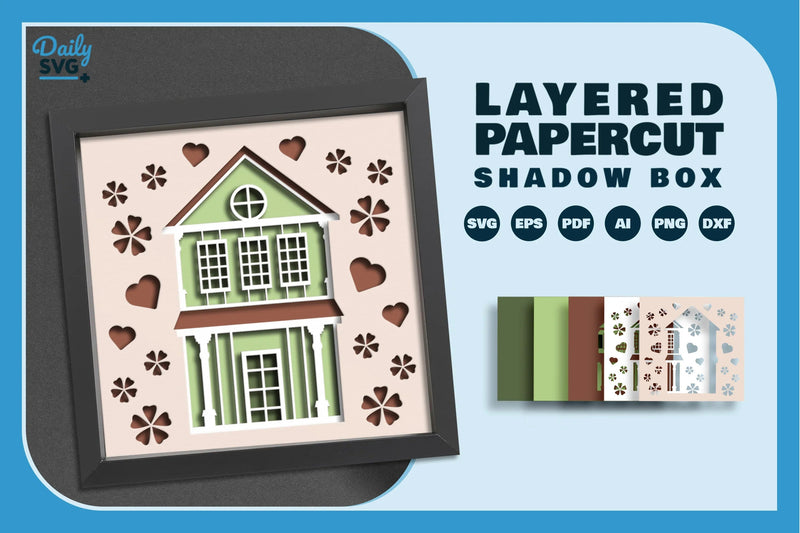 Home Sweet Papercut SVG Bundle - CraftNest - Digital Crafting and Art