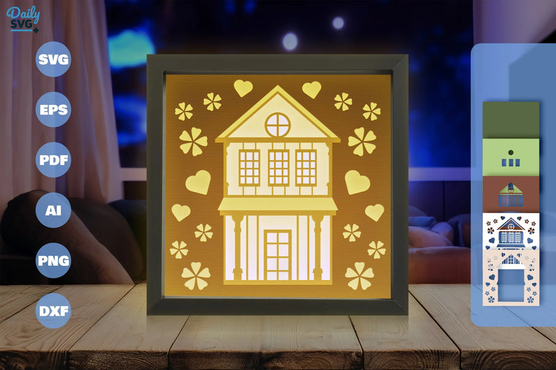 Home Sweet Papercut SVG Bundle - CraftNest - Digital Crafting and Art