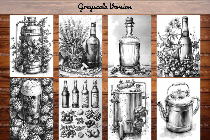 Homebrewing Coloring Books - CraftNest - Digital Crafting and Art